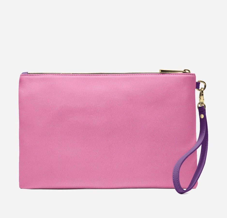 DAMAKÉ™ Neon Luxe Colorblock Wristlet Clutch