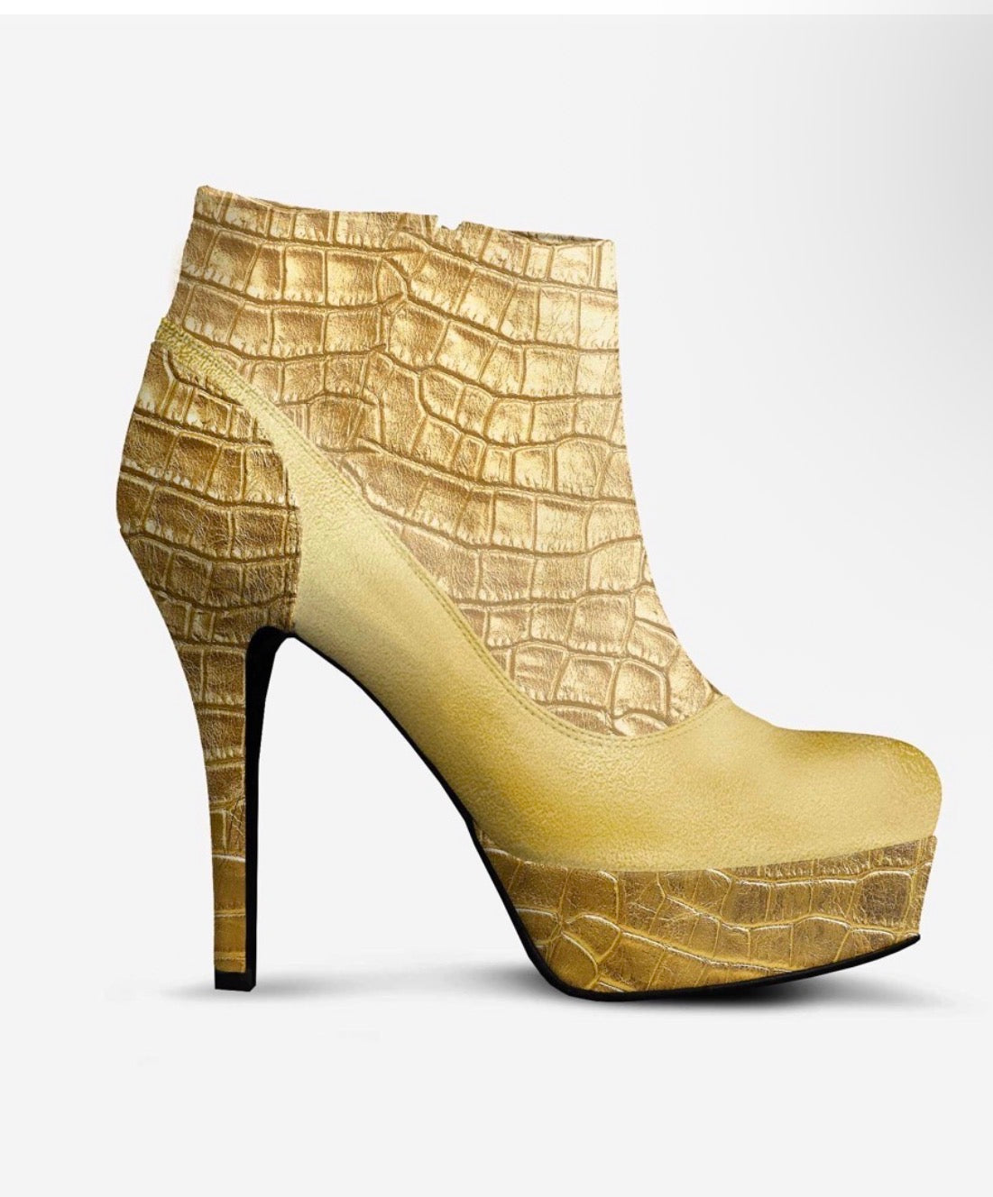 DAMAKÉ™ Signature Gold Luxe Platform Boot