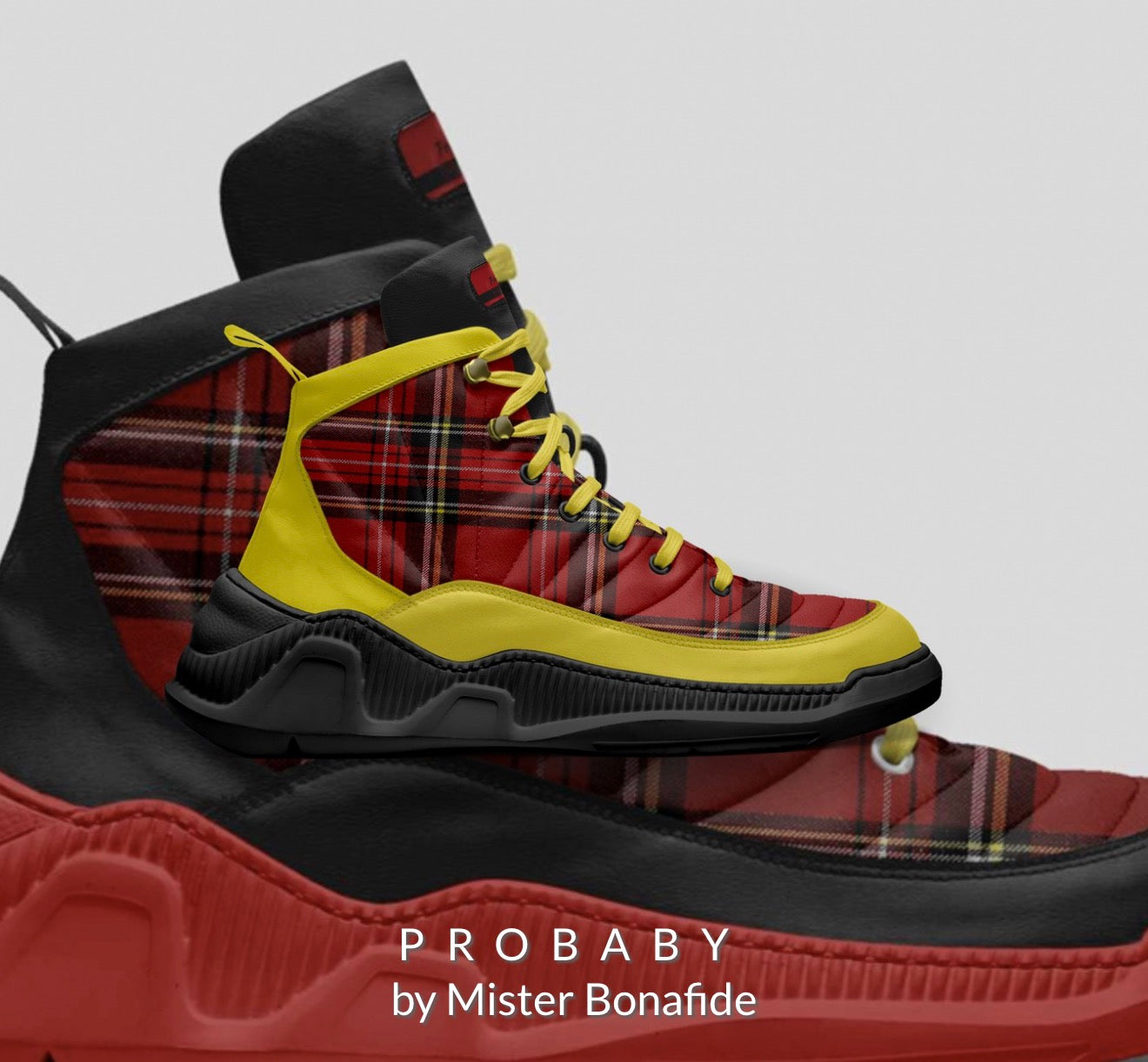 PROBABY – Plaid Command Basketball High-Top
