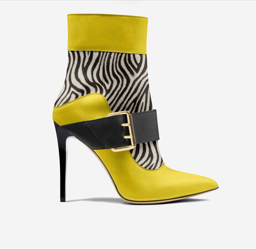 DAMAKE™ Zebra Luxe Stiletto Boot