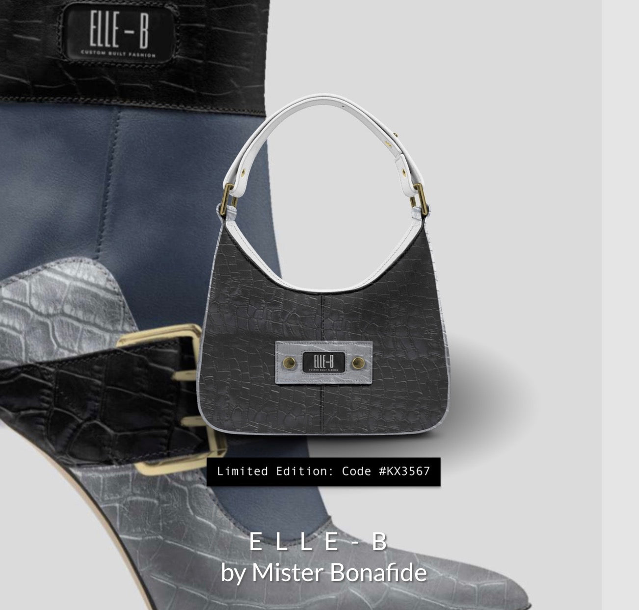 ELLE-B Signature Crescent Handbag