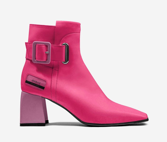 MAMA’S Pretty in Pink Luxury Buckle Ankle Boots