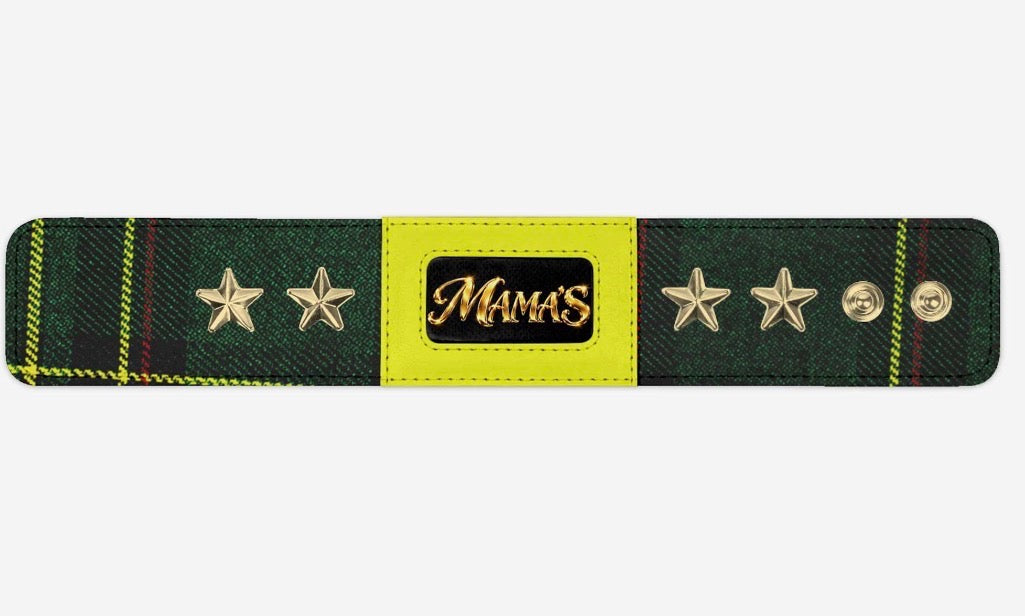 MAMA’S Royal Star Luxury Cuff Bracelet – Emerald Green, Electric Yellow & Gold