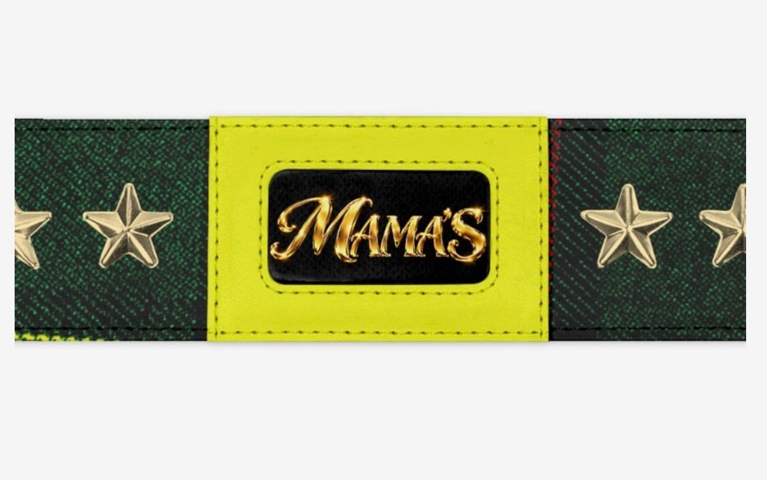 MAMA’S Royal Star Luxury Cuff Bracelet – Emerald Green, Electric Yellow & Gold