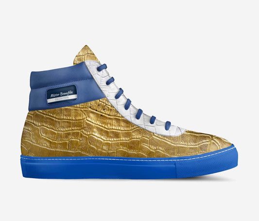 Mister Bonafide – Royal Gold & Blue High-Top